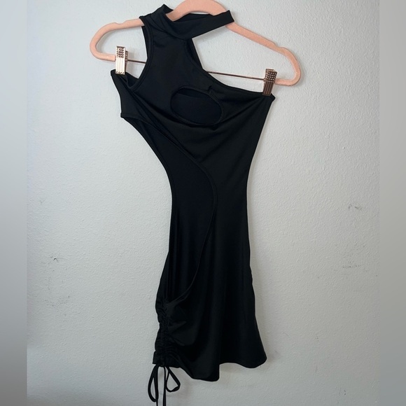 * SOLD * Sorelle UK Rhea Cut Out Mini Dress Black Size XS - Picture 10 of 16